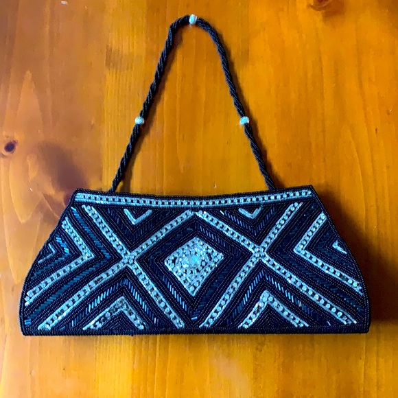 Hand Beaded Clutch - Picture 1 of 4